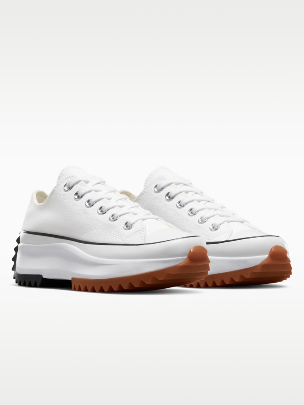 Converse Run Star Hike Platform White with Brown and Black Accents - Picture 4 of 8